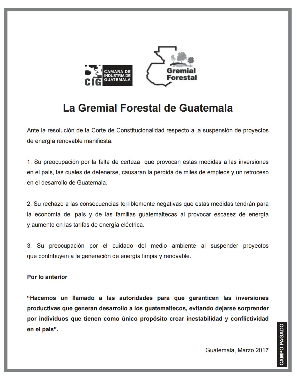 Gremial Forestal