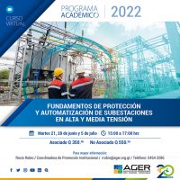 CURSO FUNDAMENTOS DE PROTECCIÓN Y AUTOMATIZACIÓN DE SUBESTACIONES EN ALTA Y MEDIA TENSIÓN