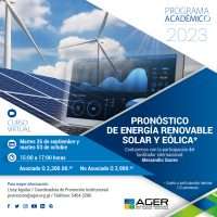 ¡Inscríbanse! al curso Pronóstico de energía renovable solar y eólica
