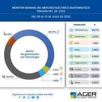 Monitor Semanal del Mercado Eléctrico Guatemalteco. Semana No. 28